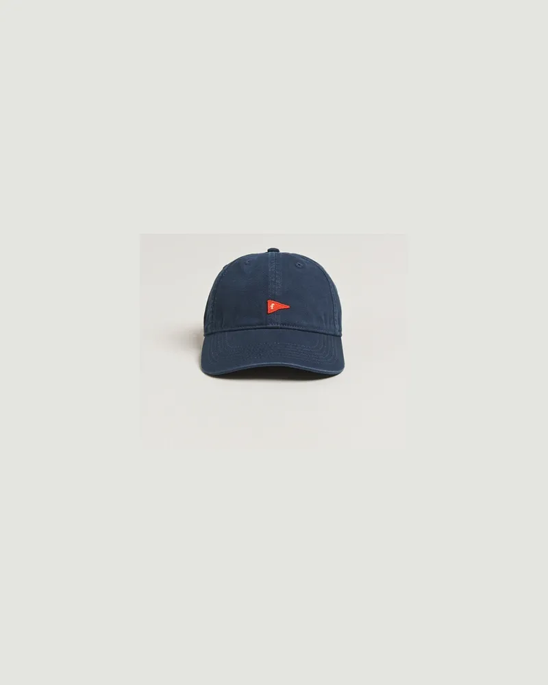 forét Flag Washed Cap Navy Blau