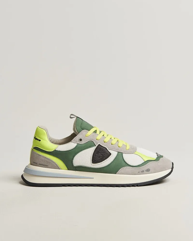 Philippe Model Olympique Running Sneaker White/Green Weiß