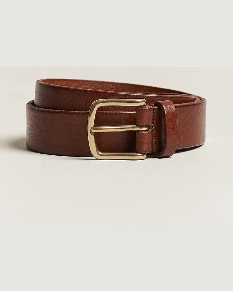 Anderson's Leather Belt 3 cm Cognac Braun