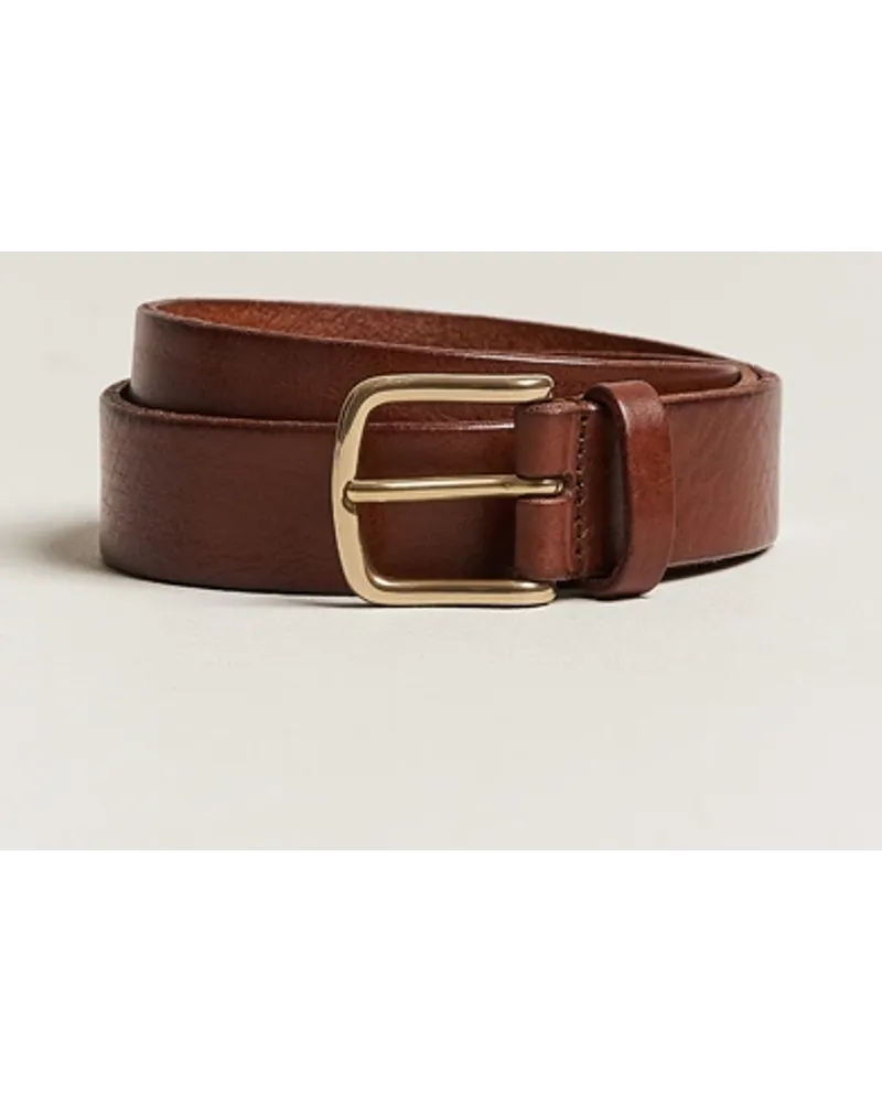 Anderson's Leder Belt 3 cm Cognac Braun