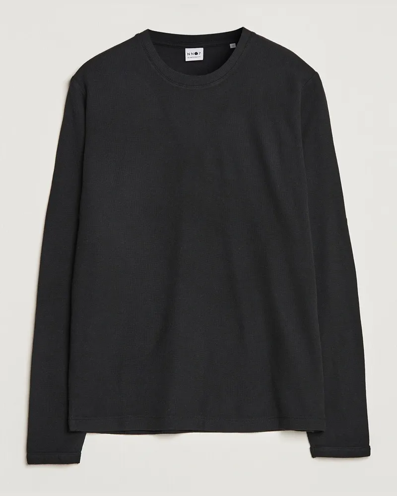 NN 07 Clive Knitted Sweater Black Schwarz