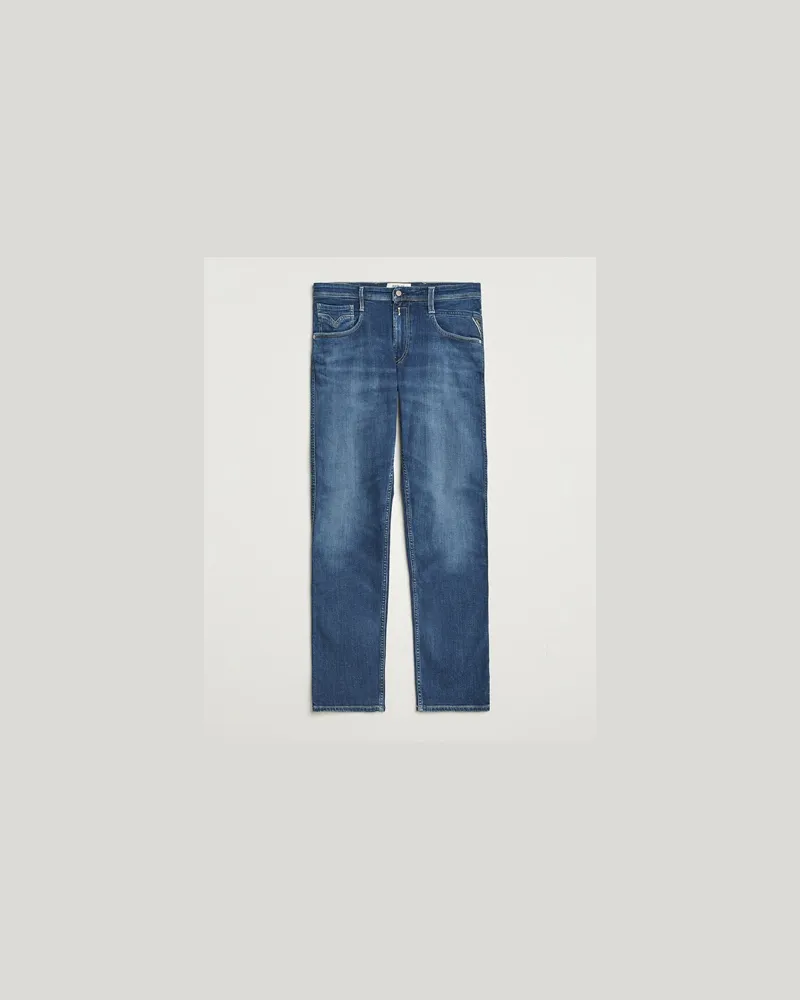 Replay Anbass Super Stretch Bio Jeans Medium Blue Blau