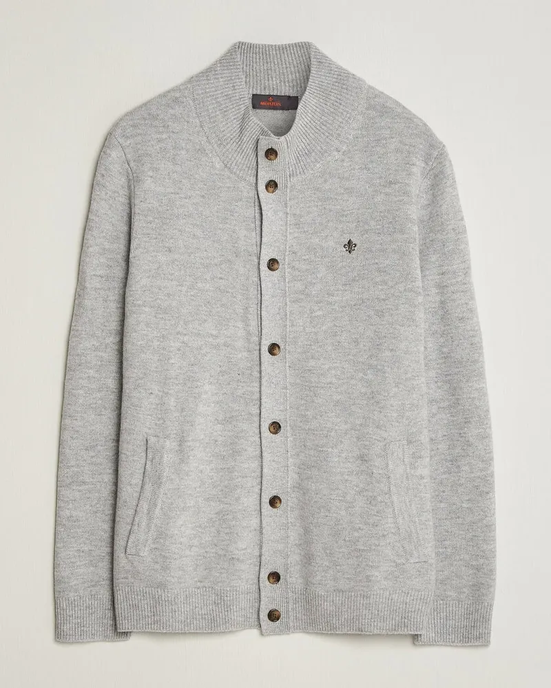 Morris Hertford Button Cardigan Grey Grau
