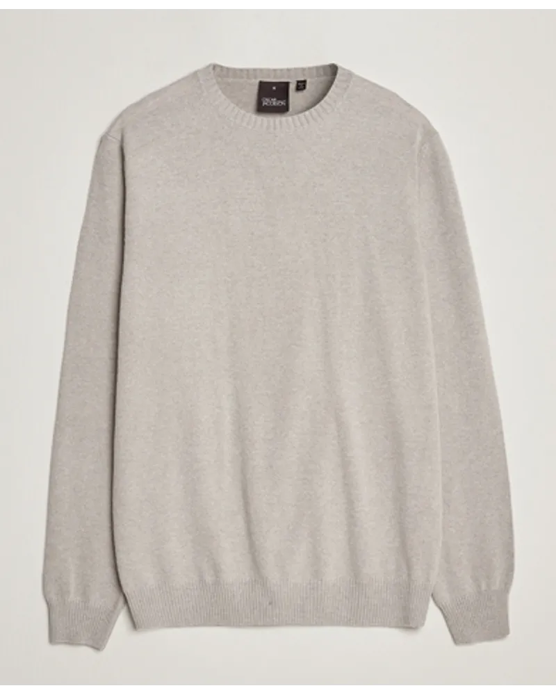 Oscar Jacobson Valter Woll/Cashmere Round Neck Light Beige