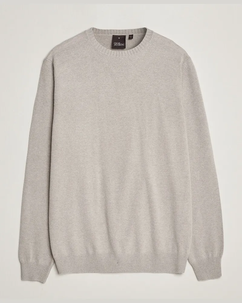 Oscar Jacobson Valter Wool/Cashmere Round Neck Light Beige Beige