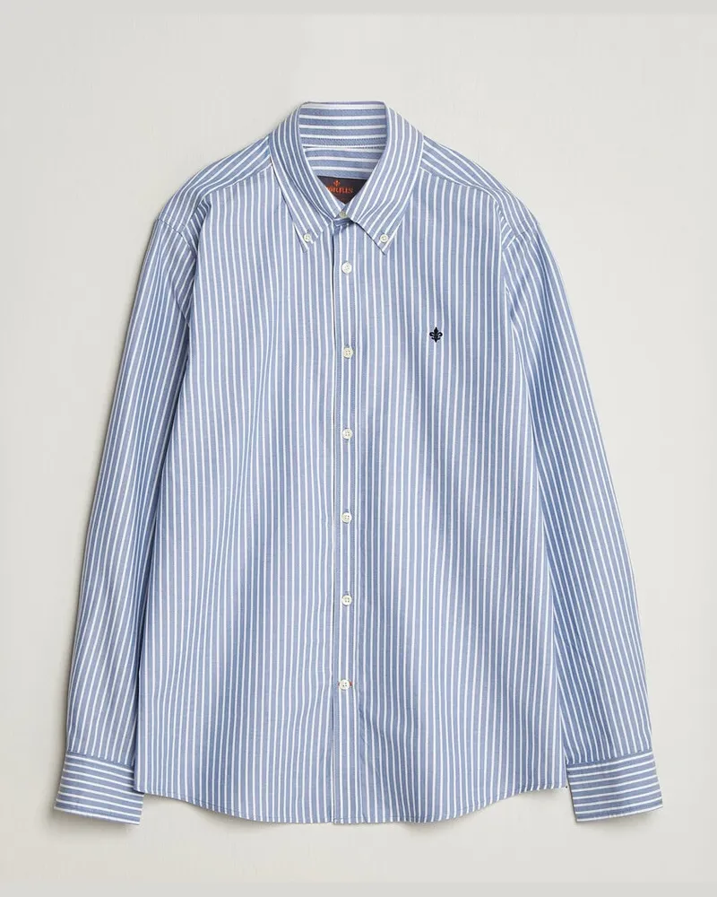 Morris Fine Oxford Shirt Blue Blau