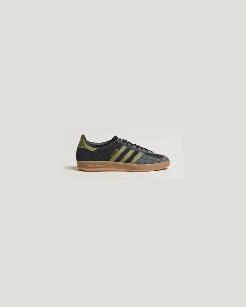 adidas Gazelle Indoor Sneaker Black/Green Schwarz