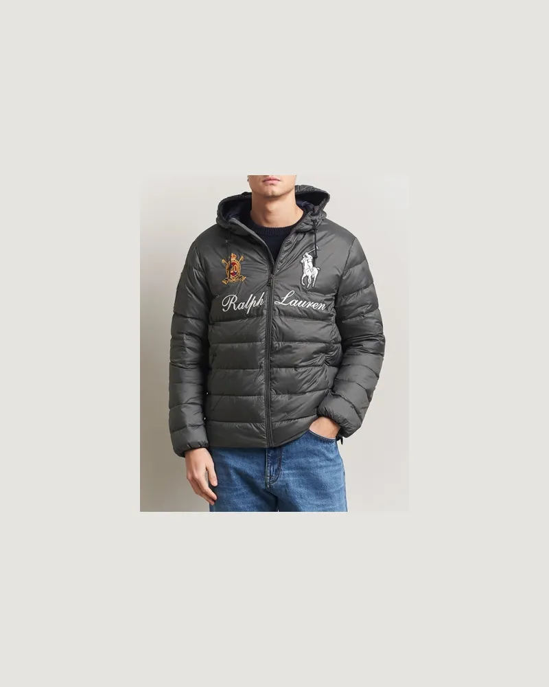 Ralph Lauren Colden Snow Polo Hodded Jacket Charcoal Grey Grau