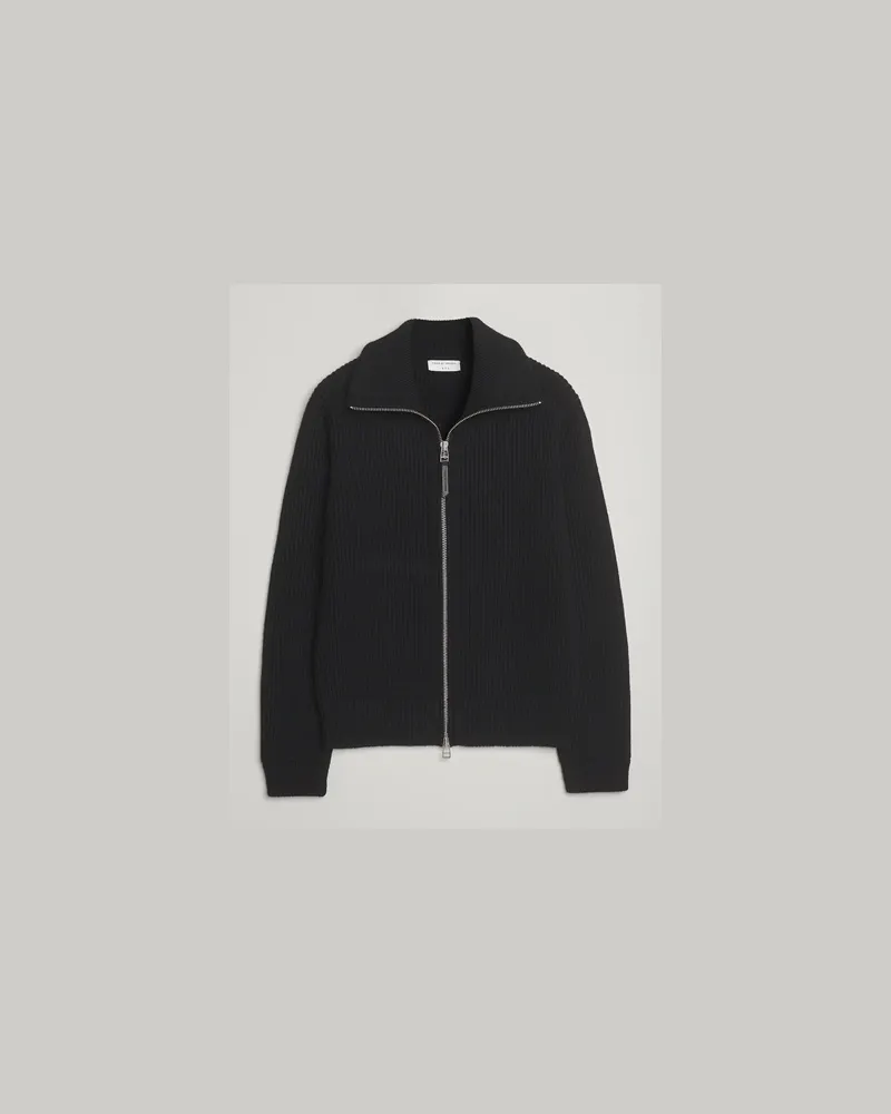 Tiger of Sweden Niall Heavy Wool Full Zip Black Schwarz