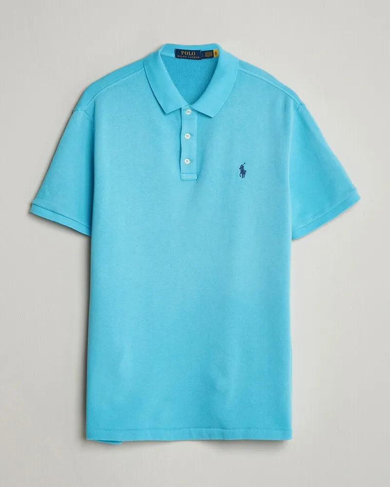 Ralph Lauren Island Terry Polo Perfect Turqoise Blau