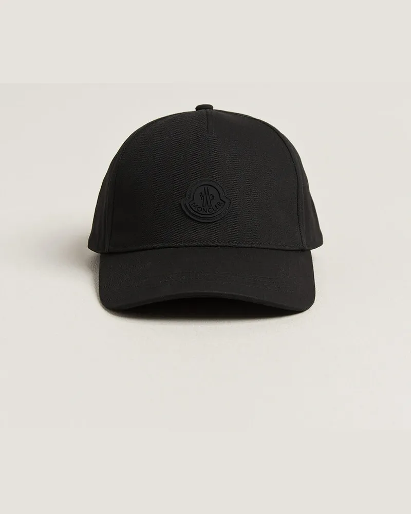 Moncler Tonal Logo Cap Black Schwarz