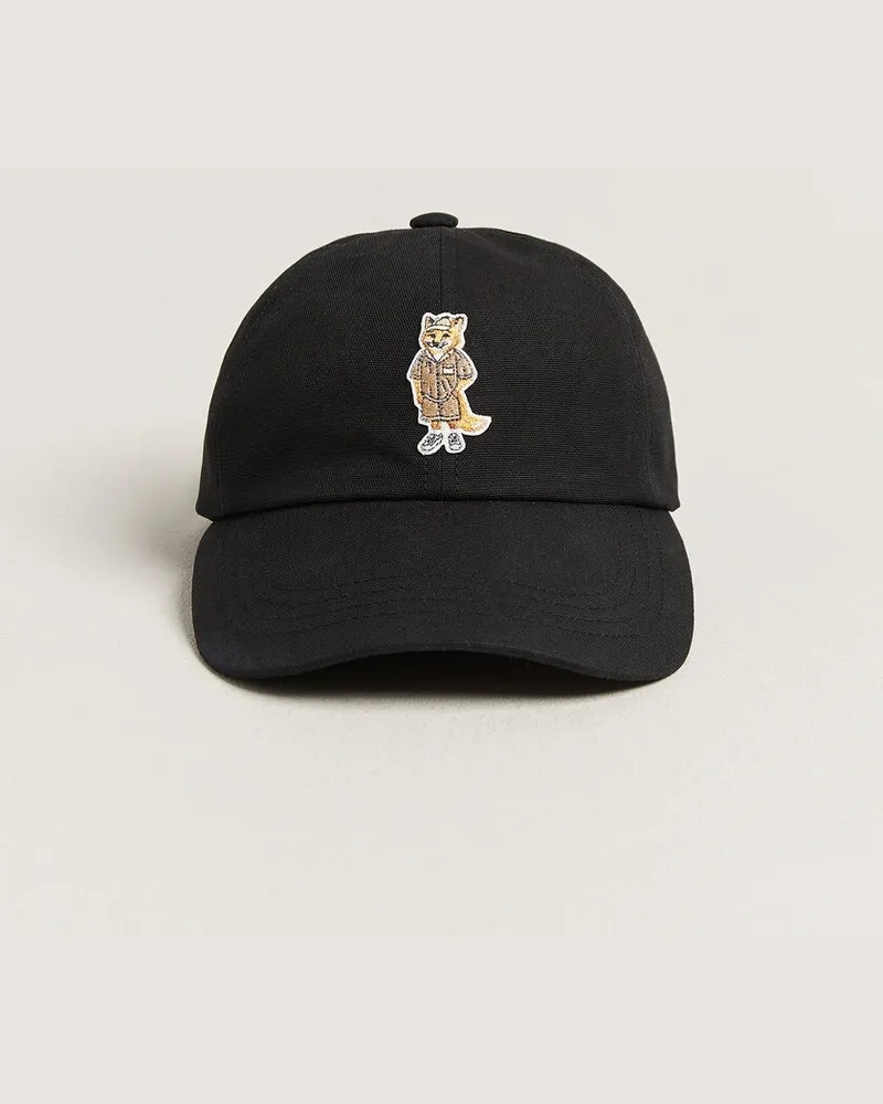 Kitsuné Dressed Fox Cap Black Schwarz