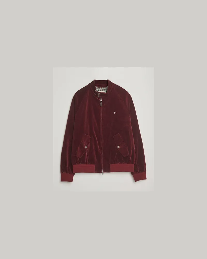 Gant Corduroy Harrington Jacket Plumped Red Rot