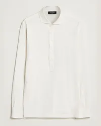 Gran Sasso Brushed Baumwoll Popover Shirt Cream Beige