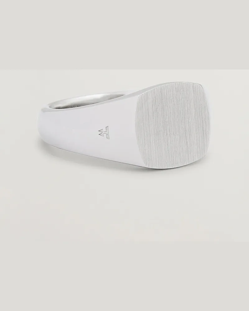 Tom Wood Kay Ring Satin Silver Silber
