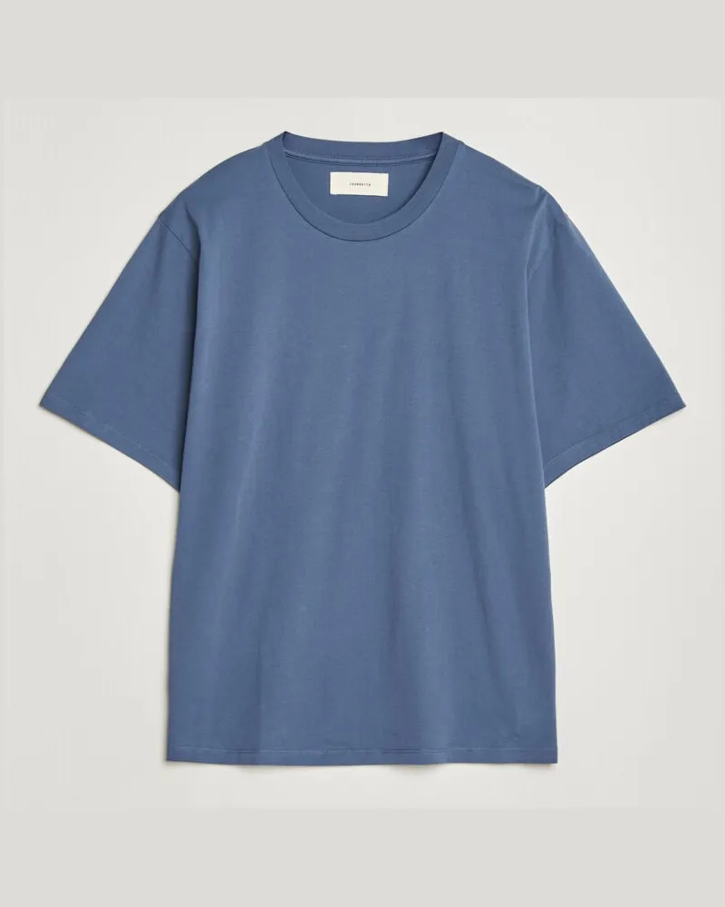 JEANERICA Delon Crew Neck T-Shirt Blue Blau