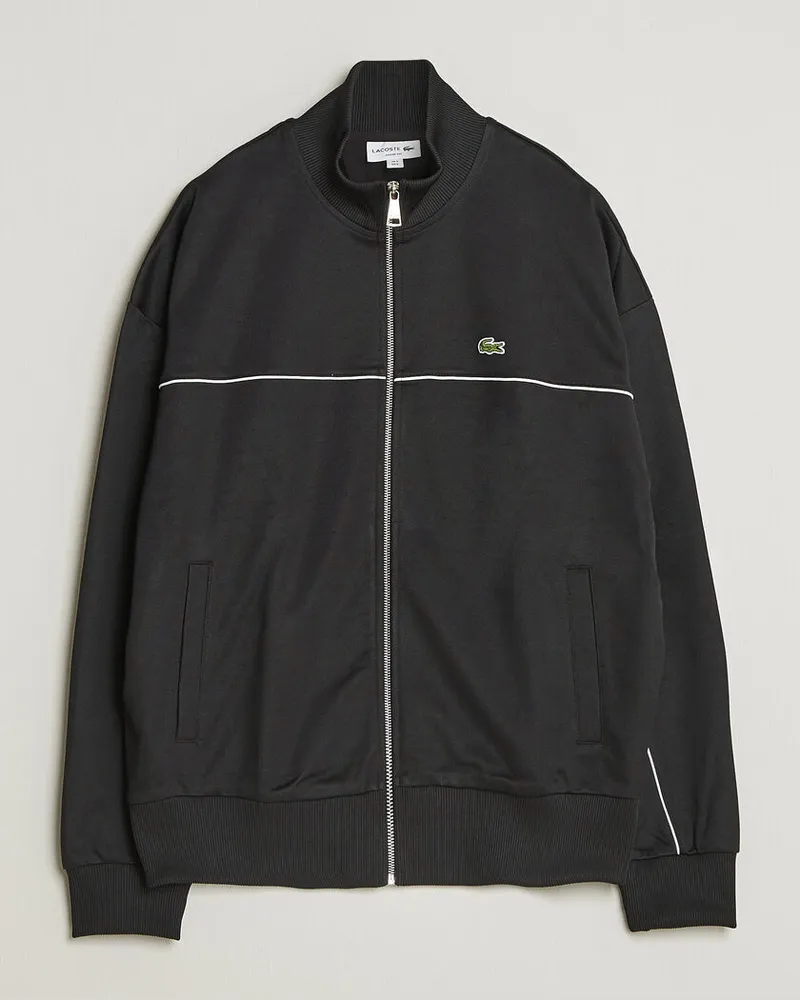 Lacoste Piqué Track Jacket Black Schwarz