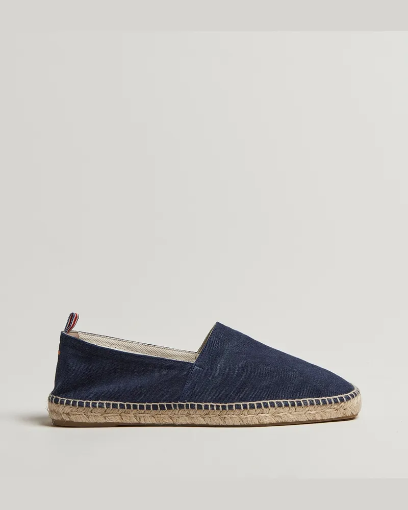 Castañer Pablo Washed Canvas Espadrilles Azul Marino Blau