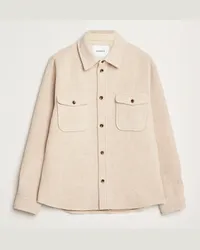 LES DEUX Lennon Boucle Overshirt Ivory Beige