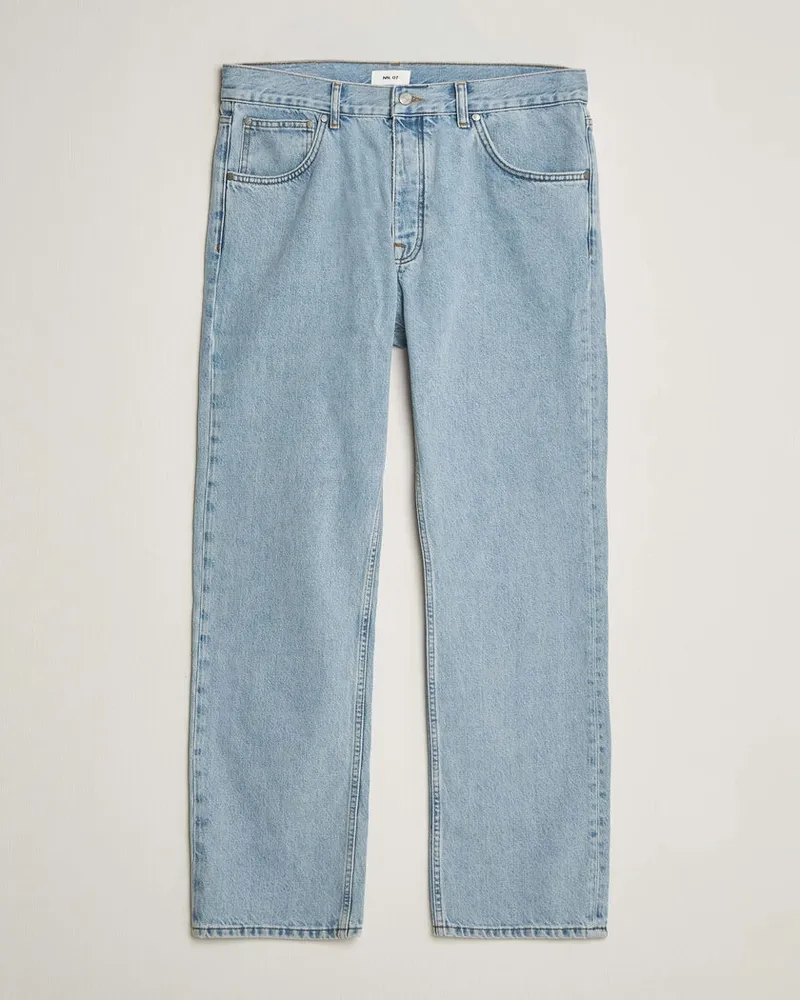 NN 07 Sonny Regular Fit Jeans Light Rinsed Blue Blau