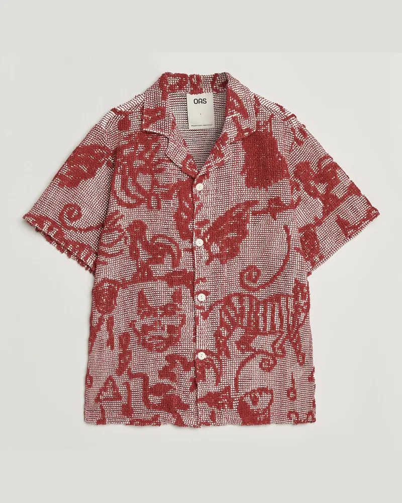 OAS Arcano Cuba Short Sleeve Shirt Red Rot