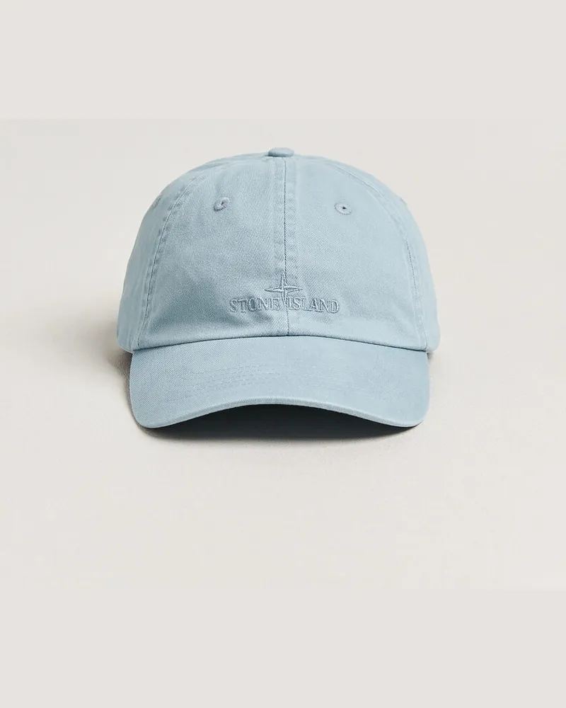 Stone Island Cotton Gabardine Cap Dusty Blue Blau