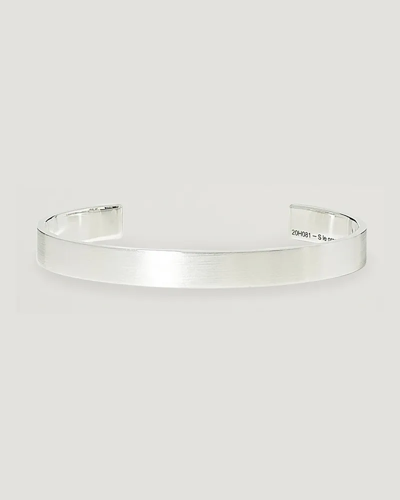 Le Gramme Ribbon Bracelet Brushed Sterling Silver 21g Silber