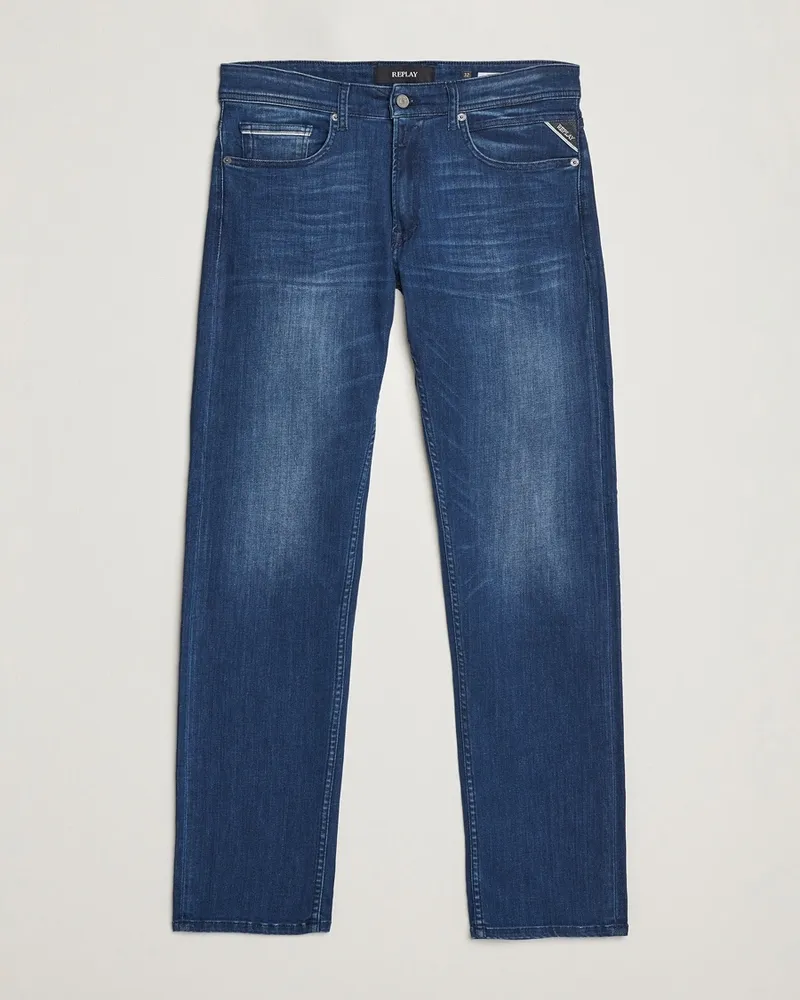 Replay Grover Powerstretch Jeans Dark Blue Blau