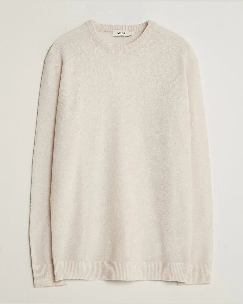 Altea Cloud Cashmere Blend Sweater Latte Weiß