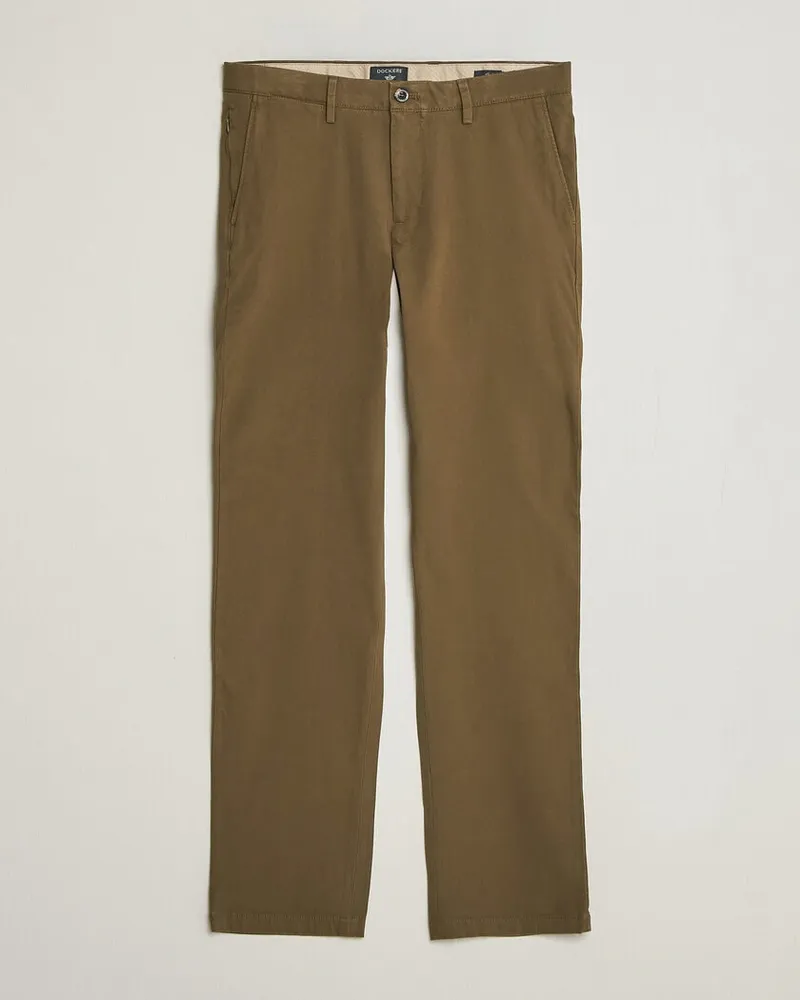 Dockers Cotton Slim Chino Dark Moss Grün