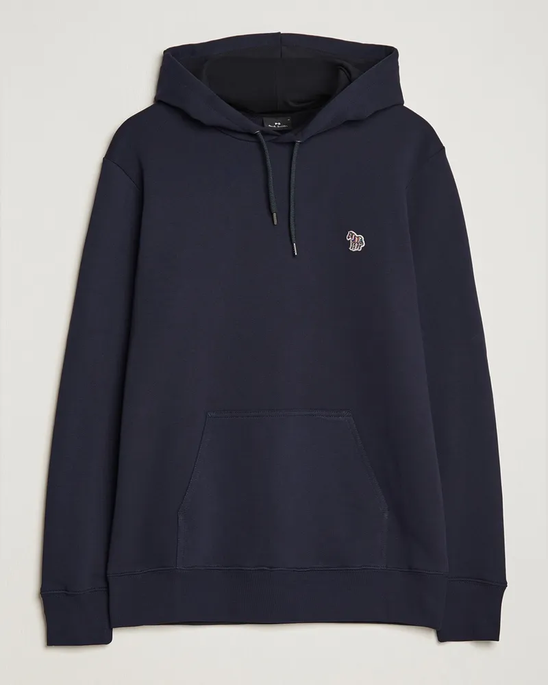 Paul Smith Zebra Organic Cotton Hoodie Navy Blau