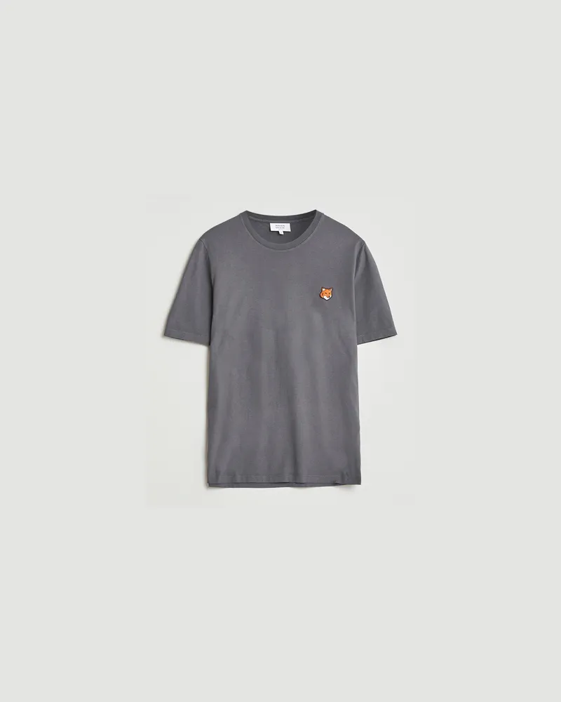 Kitsuné Fox Head T-Shirt Charcoal Grau