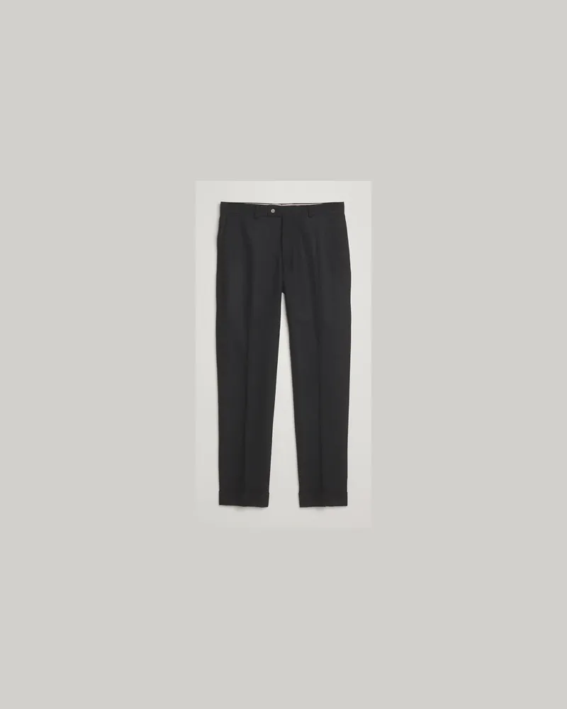 Morris Jack Flannel Trousers Black Schwarz