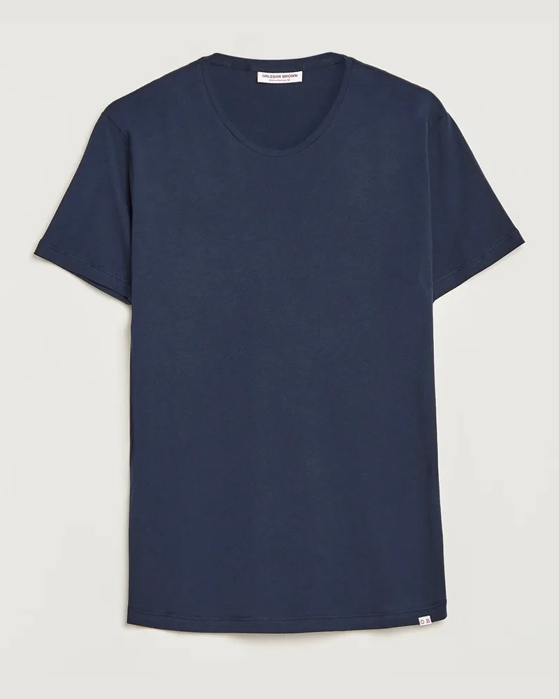 Orlebar Brown OB Crew Neck Tee Navy Blau