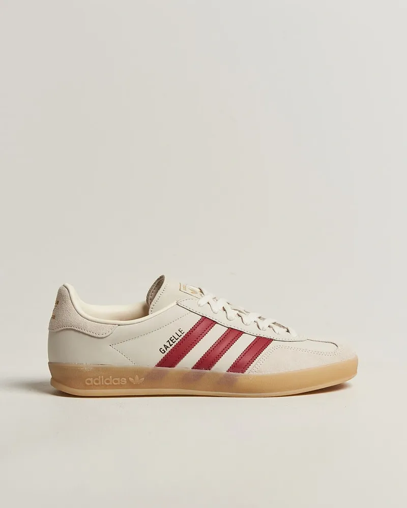 adidas Gazelle Indoor Sneaker White/Red Weiß