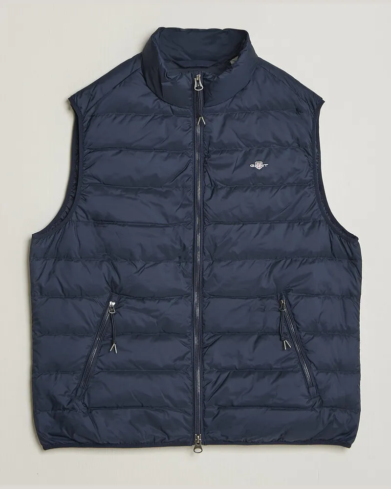 Gant Light Down Vest Evening Blue Blau