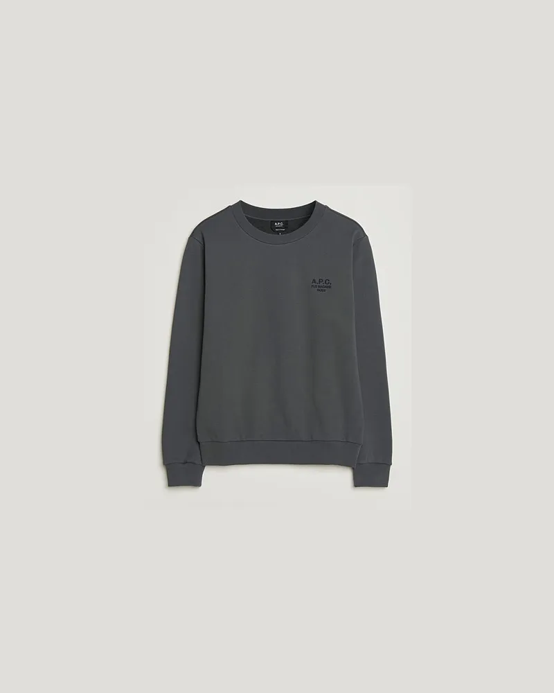 A.P.C. Rue Madame Tonal Sweatshirt Faded Black Schwarz