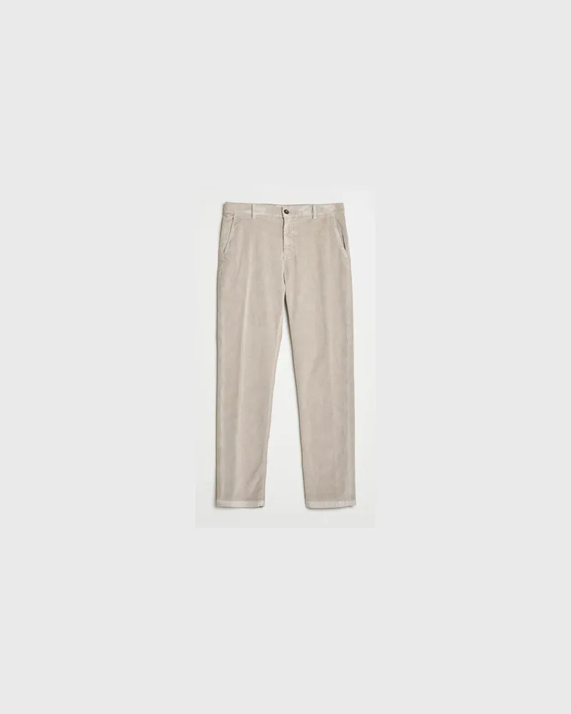 Canali Soft Corduroy Trousers Beige Beige
