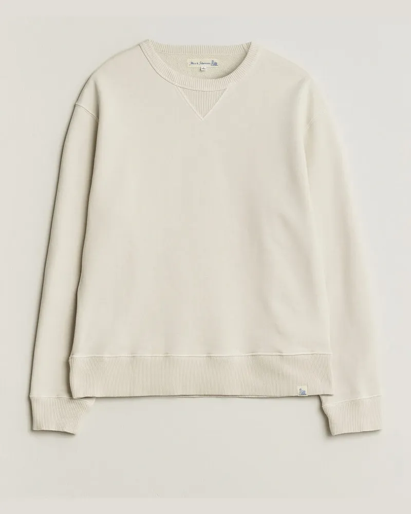 Merz b. Schwanen Classic Fit Authentic Fleece Sweatshirt Nature Beige
