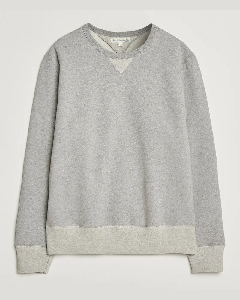 Merz b. Schwanen Vintage Machine Sweatshirt Grey Melange Grau