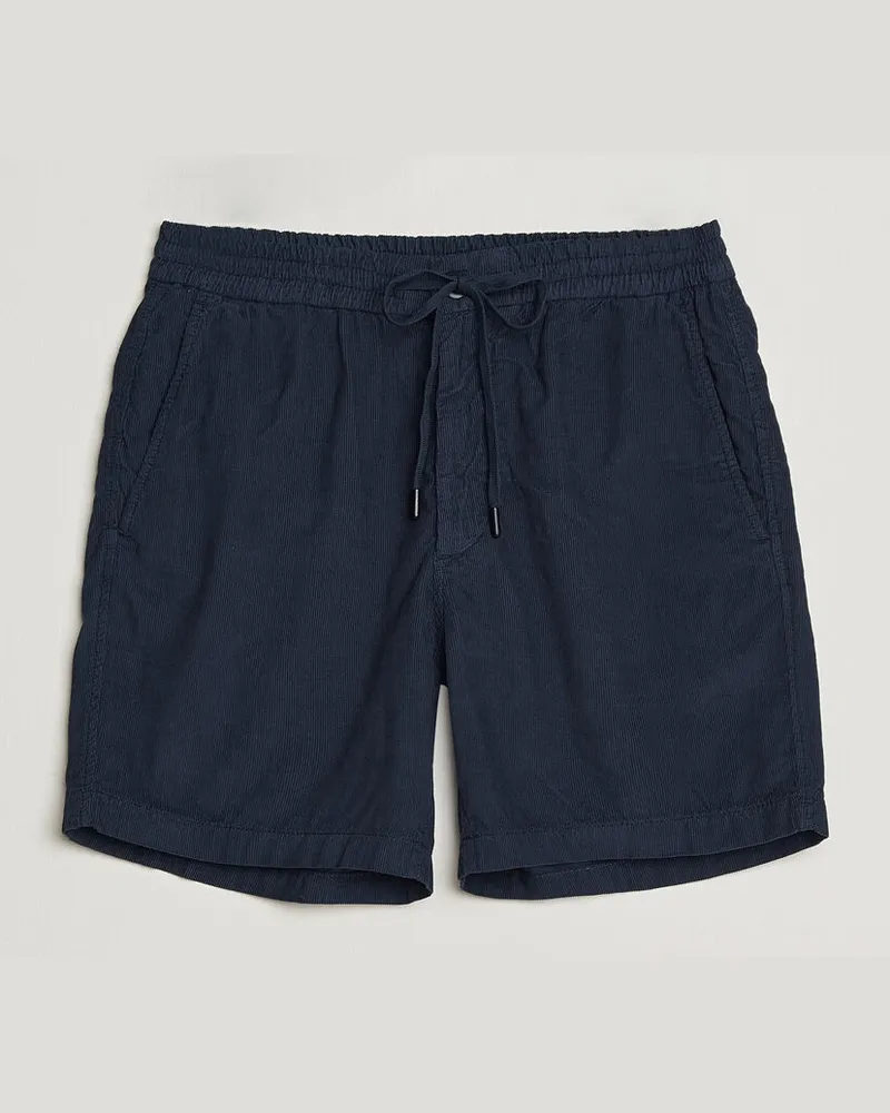 Incotex Baby Corduroy Drawstring Shorts Navy Blau