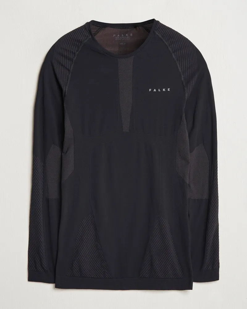 Falke Long Sleeve Warm Shirt Black Schwarz