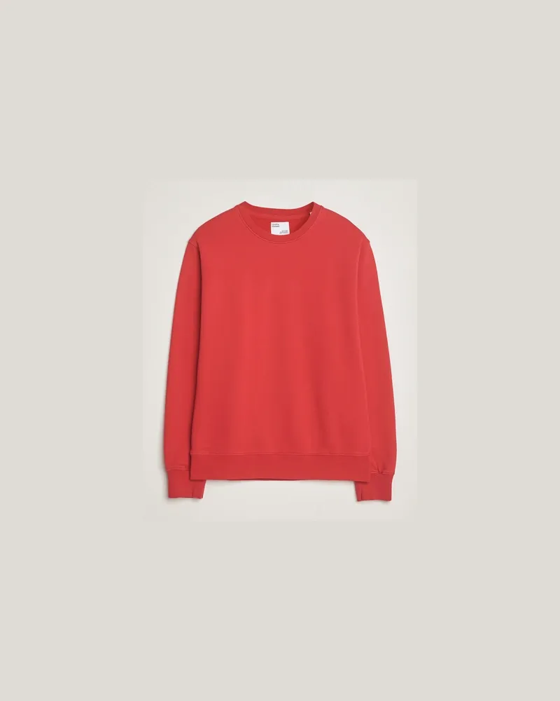 COLORFUL STANDARD Classic Organic Crew Neck Sweat Scarlet Red Rot