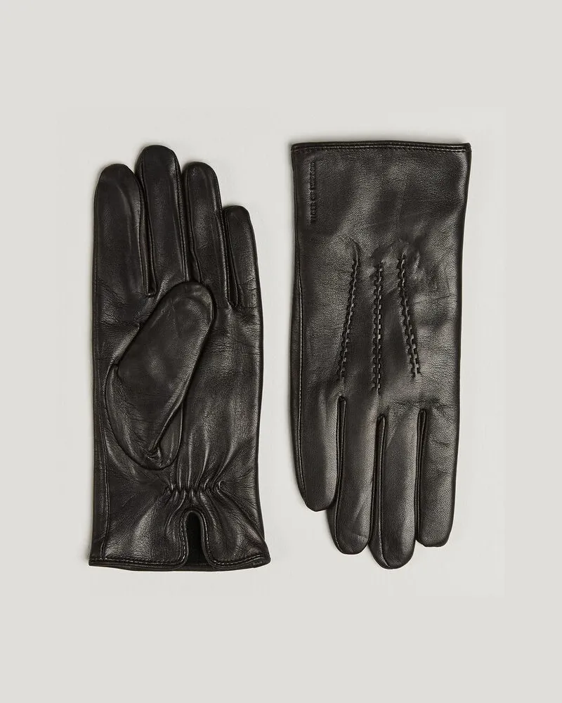 Tiger of Sweden Garvin Leather Gloves Espresso Braun