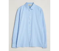 Washed Baumwoll Jersey Shirt Light Blue