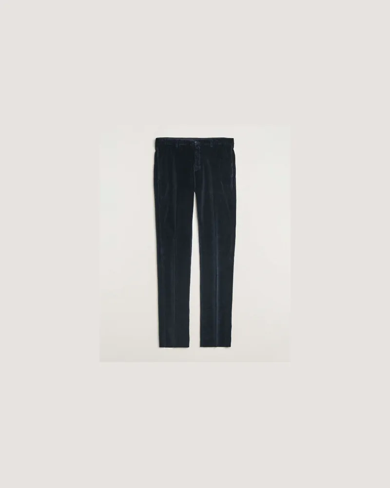 Massimo Alba Massimo Alba Mauko Velvet Trousers Navy Blau