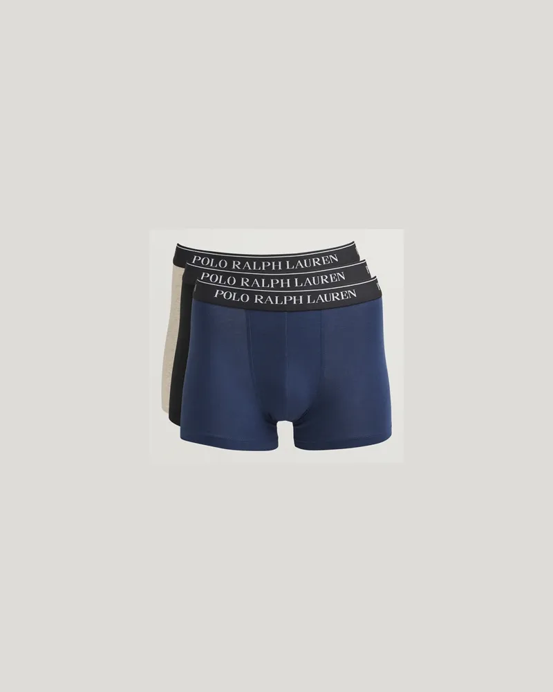 Ralph Lauren 3-Pack Trunk Navy/Beige/Black Schwarz