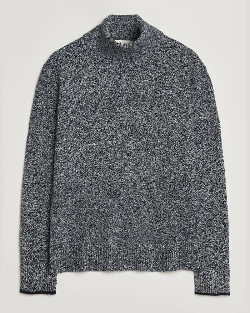 Altea Cloud Cashmere Blend Rollneck Navy Melange Blau