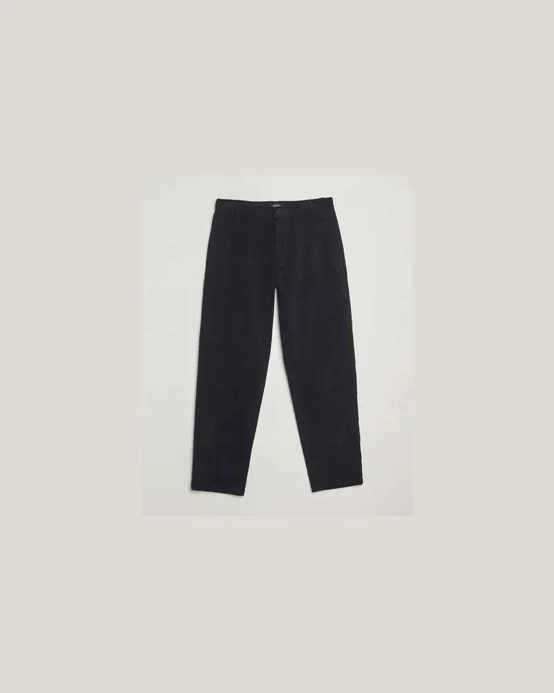 A.P.C. Lawrence Corduroy Trousers Dark Navy Blau