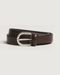 Anderson's Grained Leder Belt 2,5 cm Dark Brown Braun